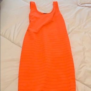 Neon Orange tube dress !
